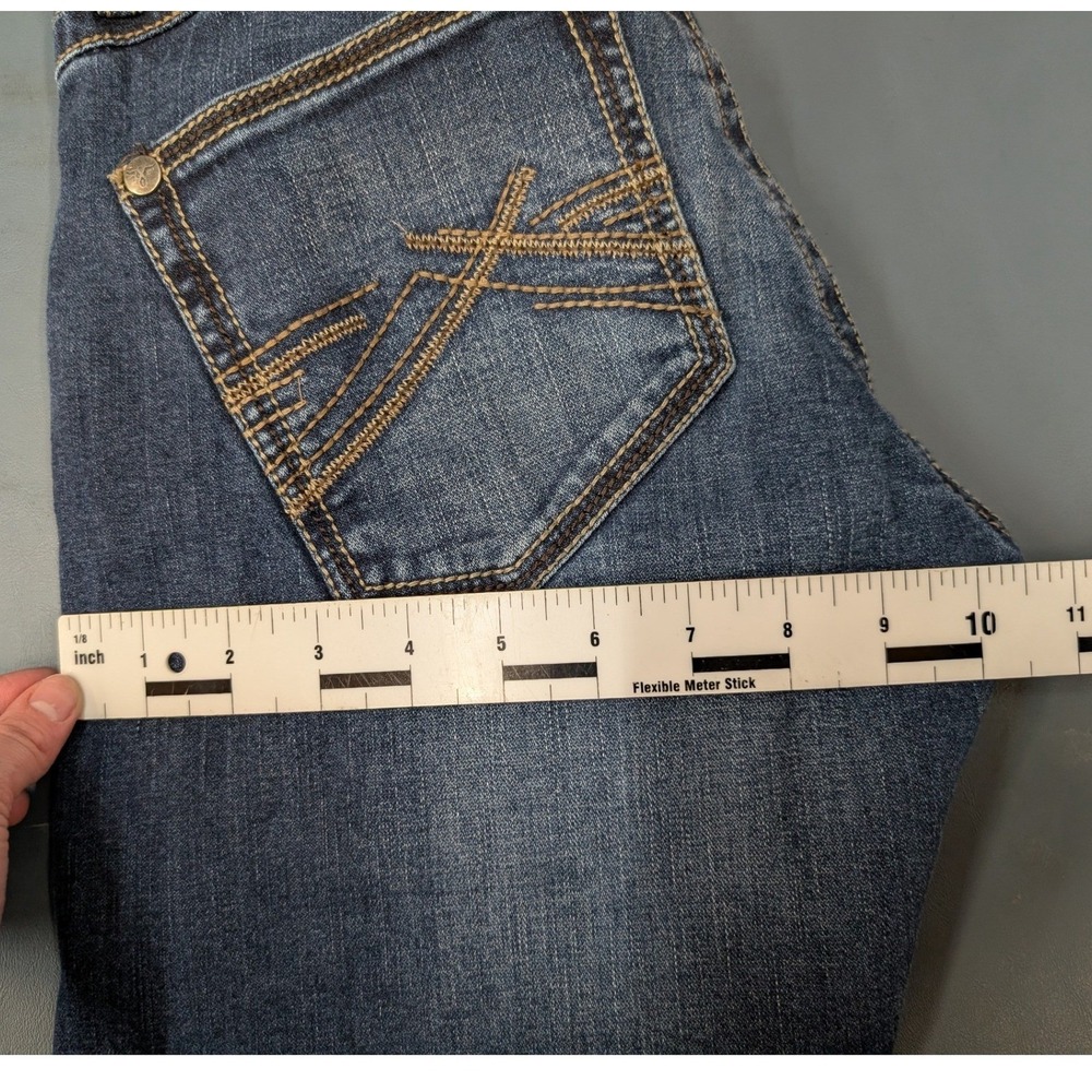 Wrangler 20X No. 44 Slim Straight Jeans Mens 28x32 Dark Wash - Picture 13 of 15